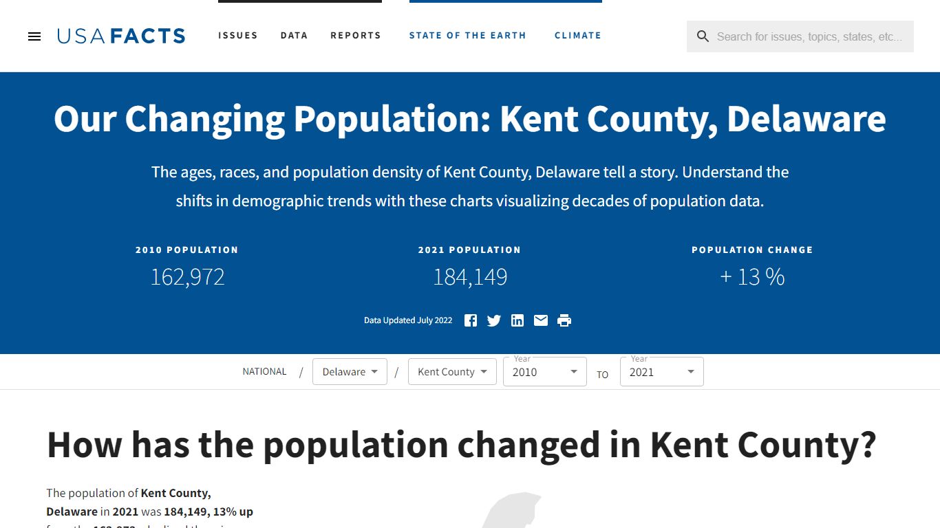 Kent County, DE population by year, race, & more | USAFacts